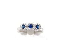 Anillo Giorgio Visconti Mujer in Oro blanco Zaffiro 0.46 Ct ABX15056Z - ABX15056Z